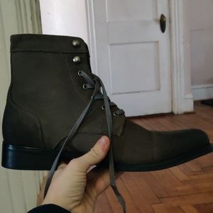 Mens Size 11 Leather Boots From Express, Like New